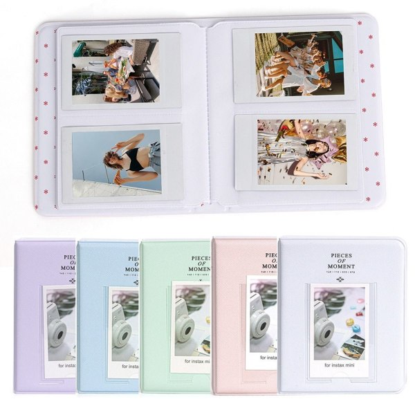 Instant Camera Photo Album 3 tommer Billeder Opbevaring Etui LILLA Purple