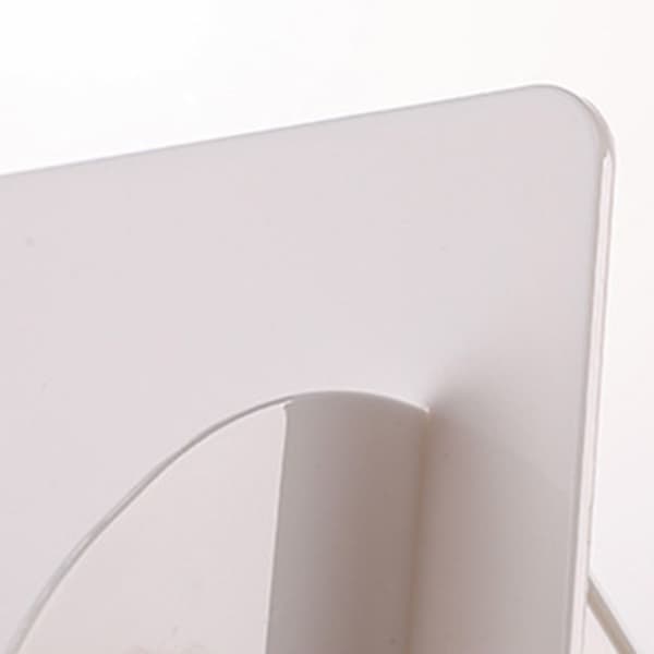 Desktop bokhylle Lese bildebok lagringsstativ HVIT White