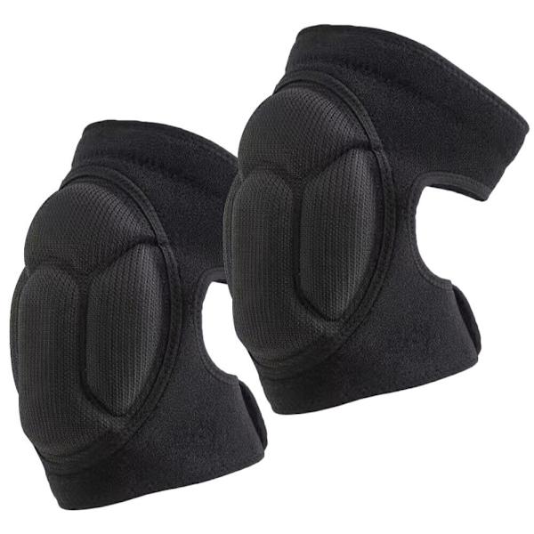 2 kpl Polvisuojat Anti-collision BLACK L black L