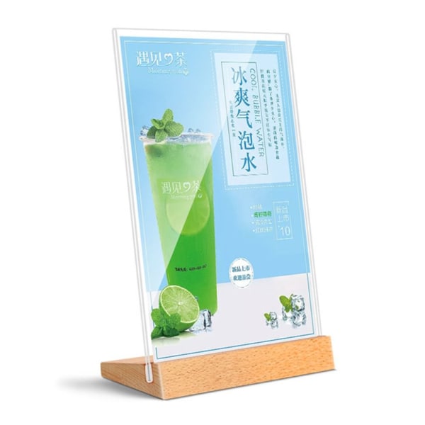 Bordplade-skiltholder Menu Display Stand 02-A6 02-A6 02-A6