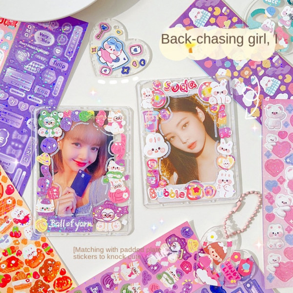 100 st Sticker Set Pack Laser Söta Stickers EE E