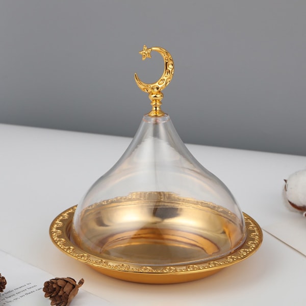 Eid Mubarak Guld Kakplatta Kakskydd Besticksbricka