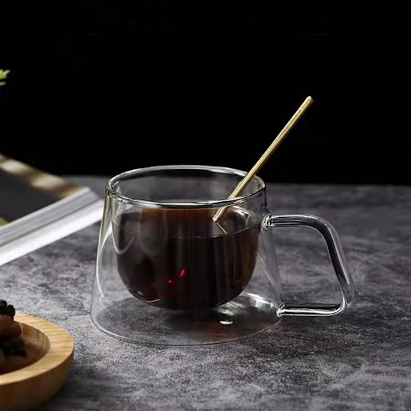 200 ml kaffe-tekopp dubbelglaskopp 2 2 2