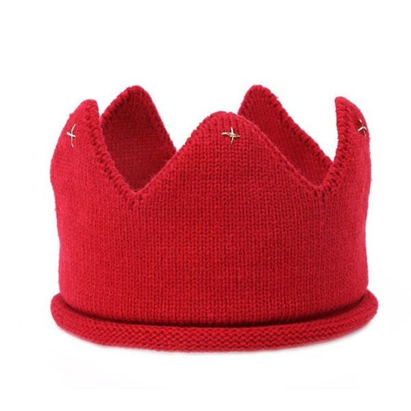 Crown Baby Hat Newborn Girl Pojke Hatt RED GULD LINE GULD LINE Red Gold Line-Gold Line