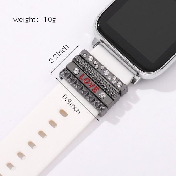 Watch Band Ornament Dekorativ Ring GULD Gold