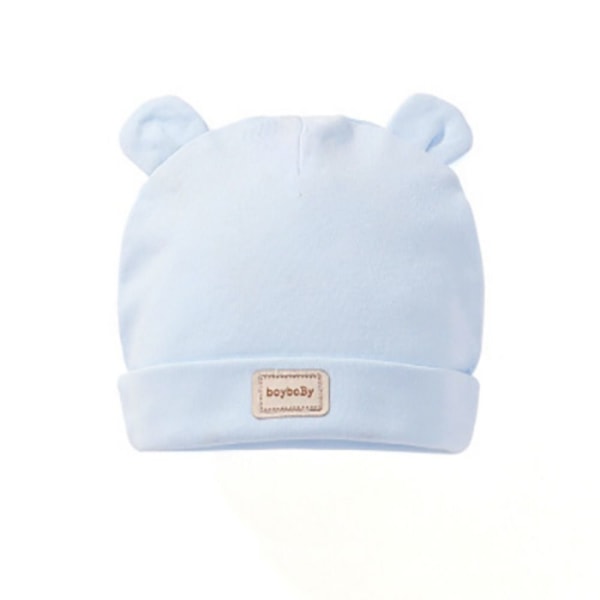 2 STK Baby strikket lue Bunny luer BLÅ A A blue A-A