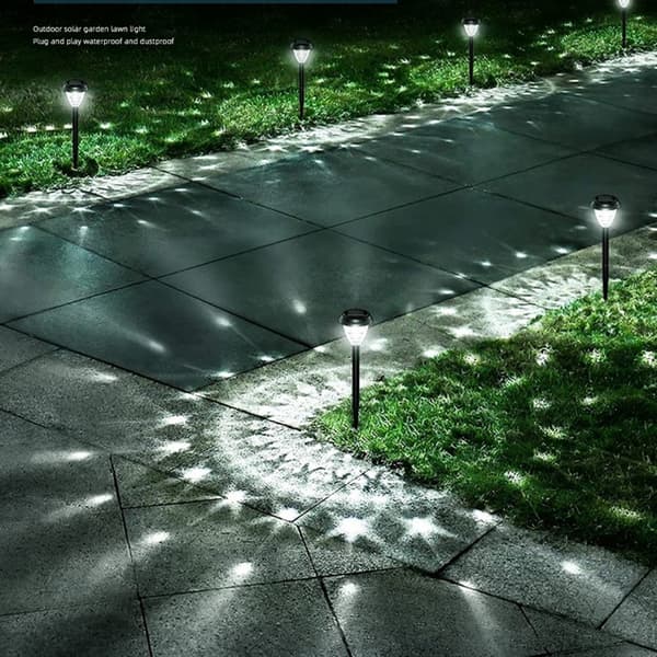 Solar Lamp Path Ljus KALL LJUS KALL LJUS Cold Light