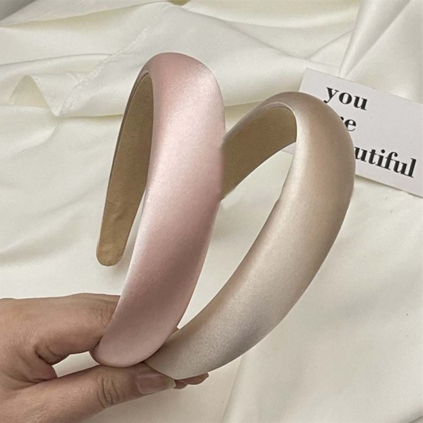 Satin Pannband Breda Pannband VIT White