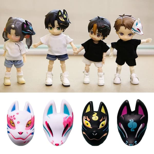 Søt maske Doll Fox Mask 2 2 2