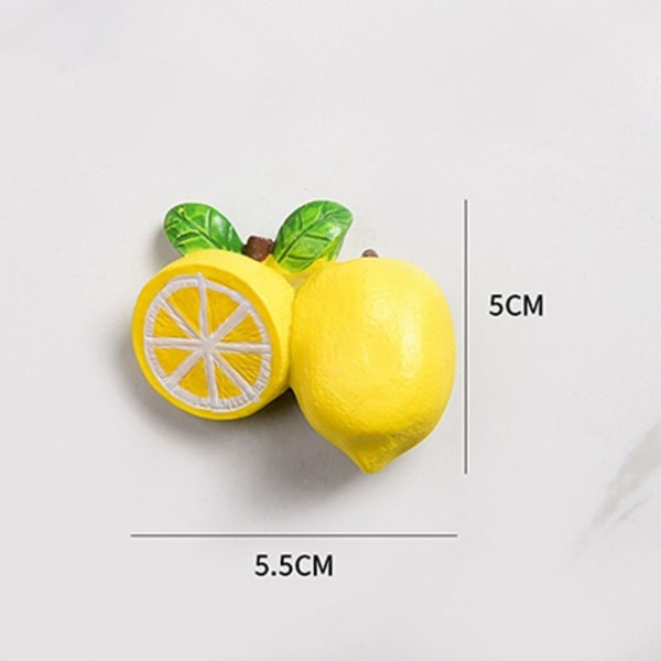 2 Stk Køleskabsstickers Værelsesdekoration CITRON CITRON Lemon