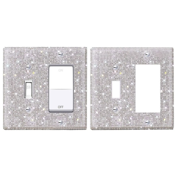 US Standard Switch Panel Sticker Rhinestones Socket Frame 04 04 04
