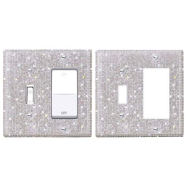 US Standard Switch Panel Sticker Rhinestones Socket Frame 05 05 05