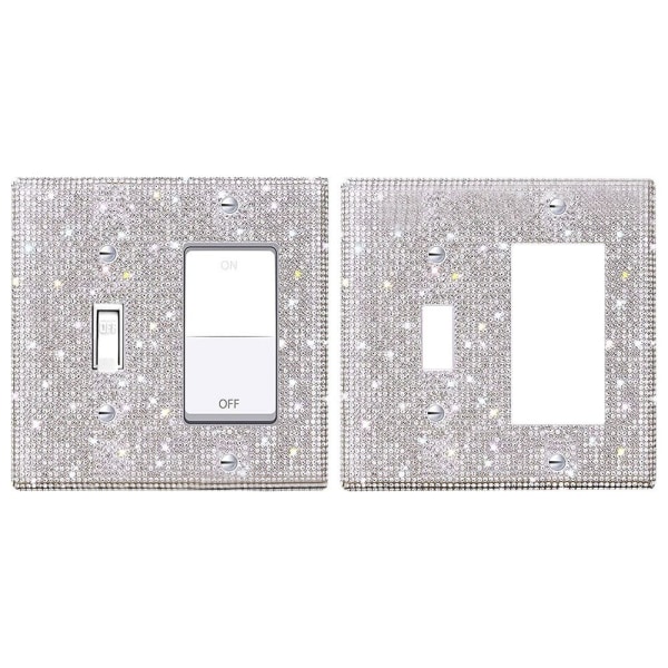 US Standard Switch Panel Sticker Rhinestones Socket Frame 06 06 06