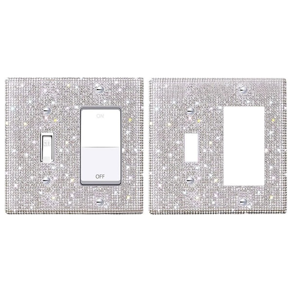 US Standard Switch Panel Sticker Rhinestones Socket Frame 08 08 08