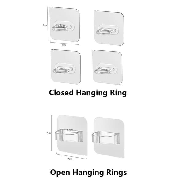2st/4st Cirkelkrokar Ring Sticky Hooks STÄNGD HÄNGRING Closed Hanging Ring