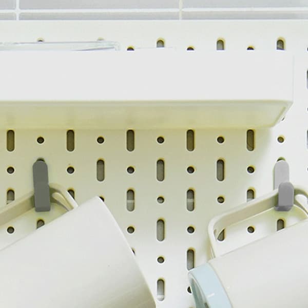 20 Stk Hyldepind Krog Pegboardholdere SORT Black