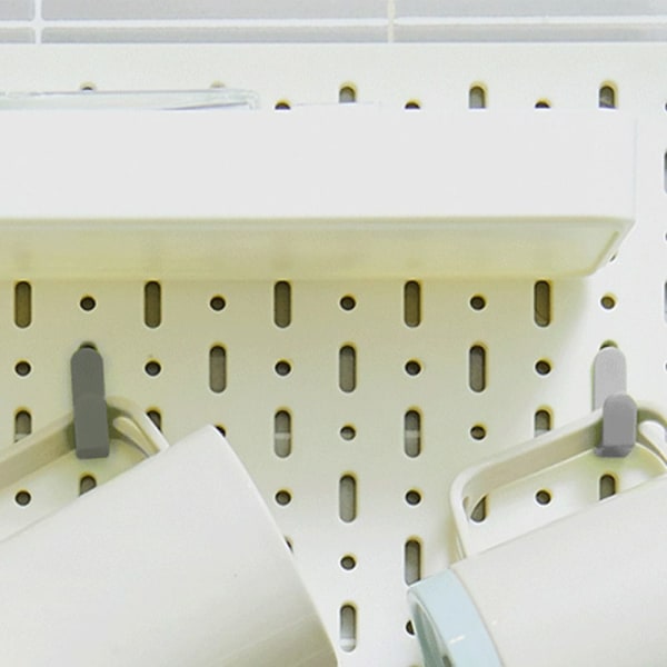 20st Hylla Peg Hook Pegboard Hållare GRÅ Gray