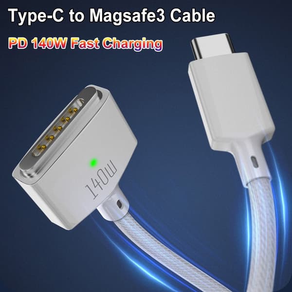 Hurtigladekabel USB Type-C til Magsafe 3 NAVY BLUE Navy Blue