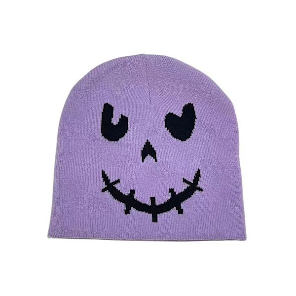 Mössa Stickad mössa LILA purple