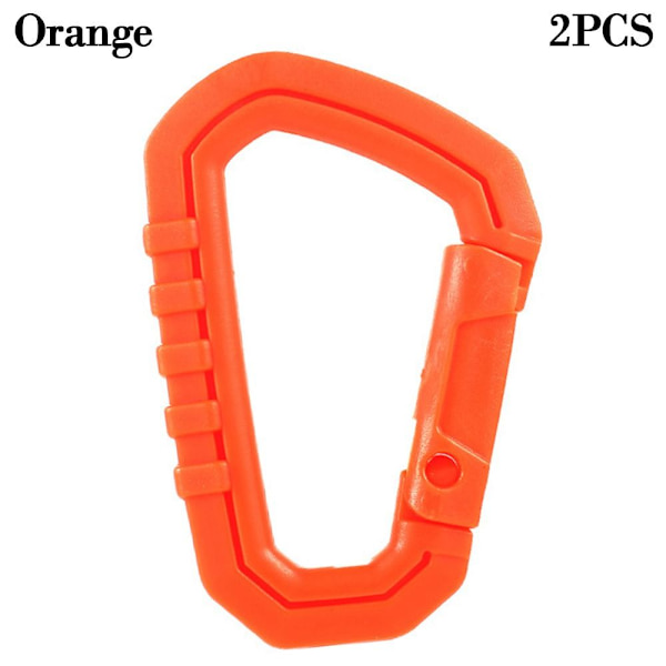2st Fäst quickdraw Shackle Karbinhake Clip ORANGE 2ST 2ST Orange 2pcs-2pcs