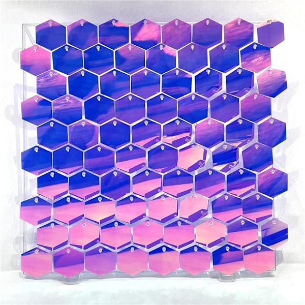 Hexagon Shimmer Board paljettipaneeli FANTASY PURPLE FANTASY PURPLE Fantasy Purple