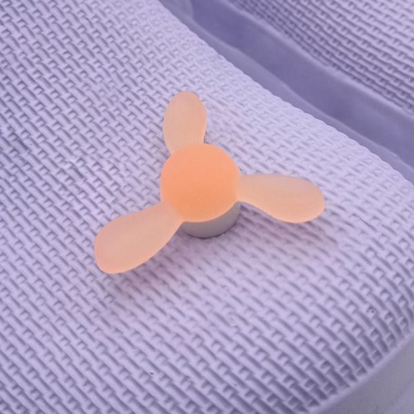 5 stk Vindmølle Til Croc Skodekoration ORANGE Orange