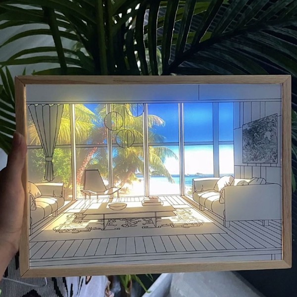 INS Deco Led lysmaling 23X17CM02 02 23x17cm02