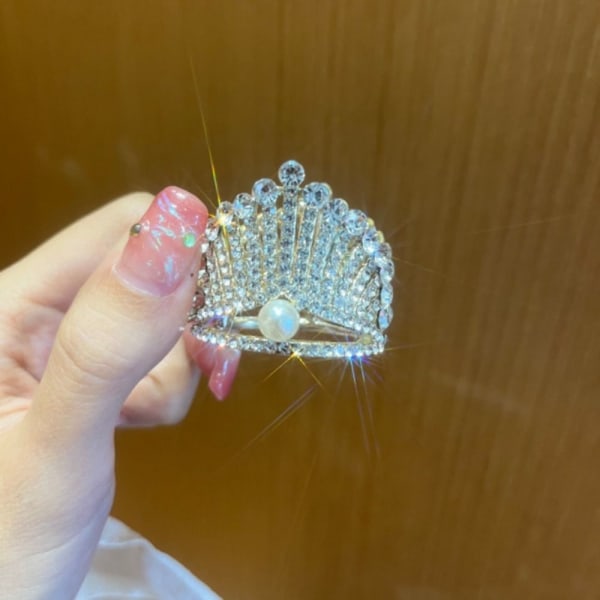 2kpl Pearl Hair Clip High Ponytail Claw Clip C C C