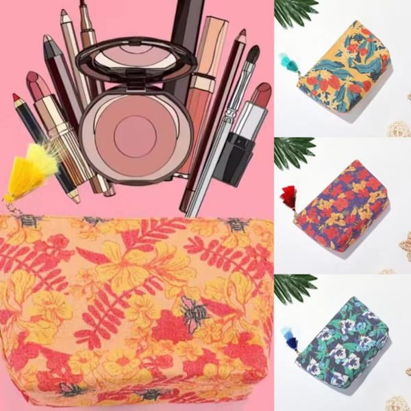 Makeup Taske Rejse Opbevaring Taske GUL Yellow