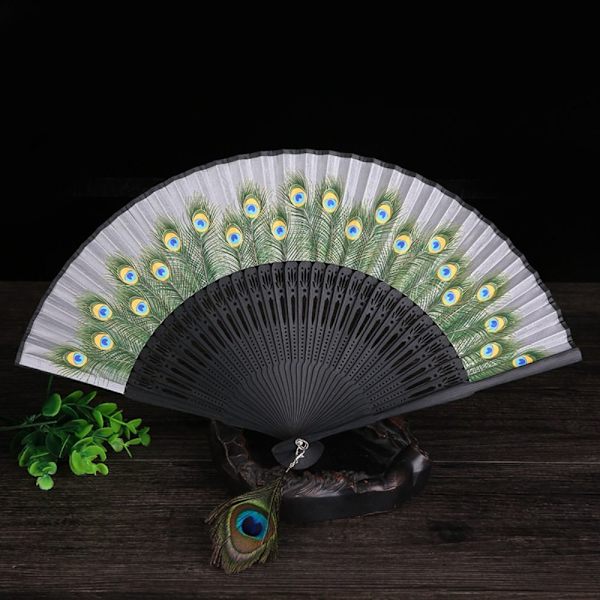 Silk Fan Hand Fan GRÅ gray
