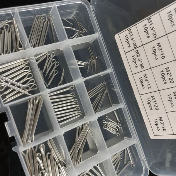 150 st Fästelement Fitting Pin Split Split Clip Hårnål U-form
