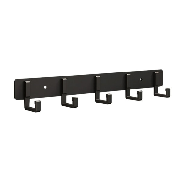 Vegg Dørkrok Stue Dørkrok SORT 5 KROKER 5 KROKER Black 5 hooks-5 hooks