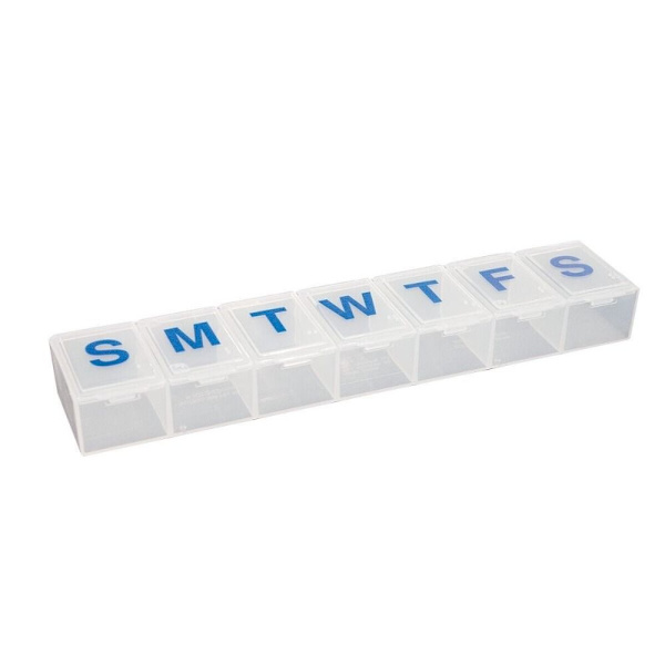 7 Days Pill Box Tablettdispenser RÖD red