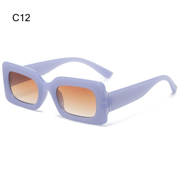 Rektangel solbriller Y2K solbriller C12 C12 C12