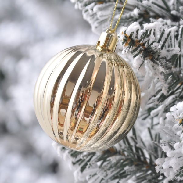 36 STK Christmas Ball Ornaments Sett Juletre Anheng BRUN Brown