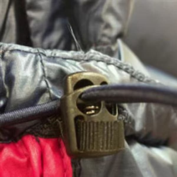 4stk Tactical Cord Lock Toggle Stopper GRÅ Grey