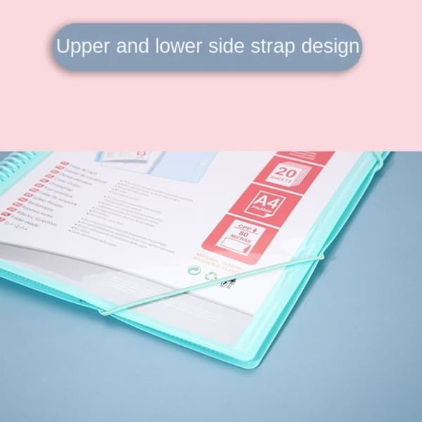 A4 mapppapper förvaringsväska ROSA Pink