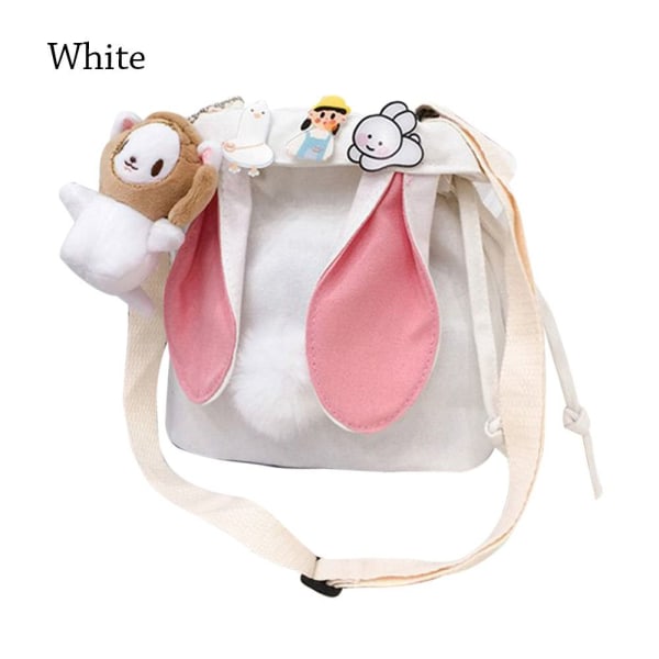 Skulder Messenger Bag Crossbody Vesker HVIT white
