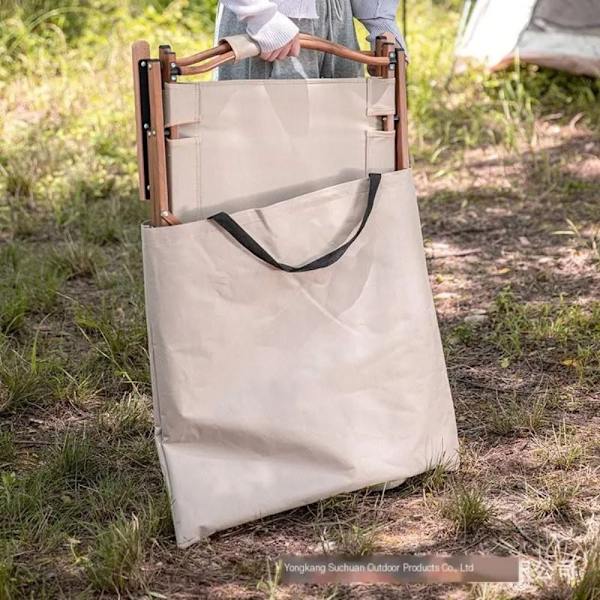 Stol Tote Bag Stol Oppbevaringspose SVART M Black M