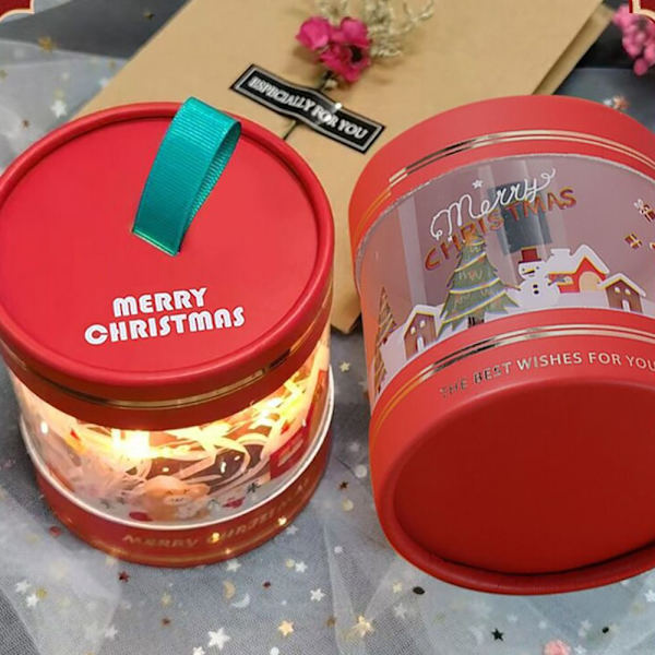 Jul Äpplen Box Presentförpackning RÖD red