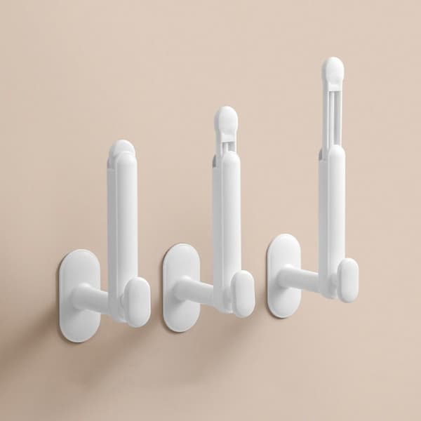 Sticky Wall Hook Badrumshängare Förvaringshängare White