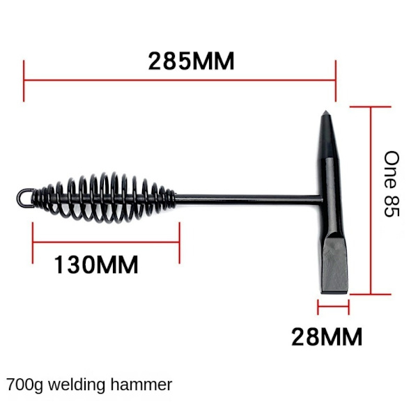 Solid hammare med hög kolstål 250 250 250