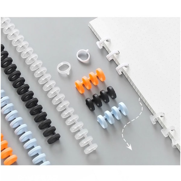 10 stk Notebook Binding Clip Løsbladsring 10 STK GUL 10 STK 10pcs yellow