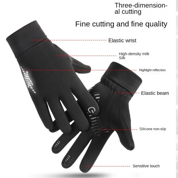 Varma thermal Ridhandskar SVART XL black XL