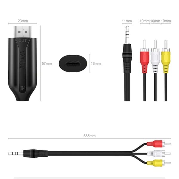 Video Converter HDMI Converter Audio Video Synkronointikaapeli