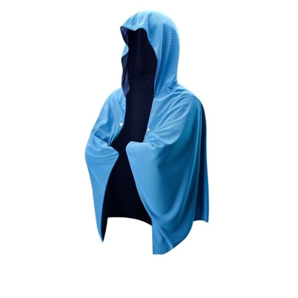 Hurtigttørrende Poncho Poncho Badehåndklæde ROYAL BLUE royal blue