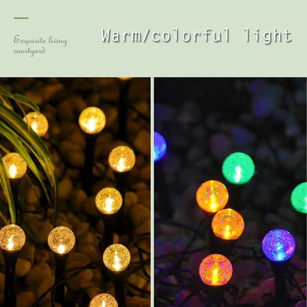 Solar Grass Light LED Ball WARM LIGHT LÄMMIÄ VALO warm light