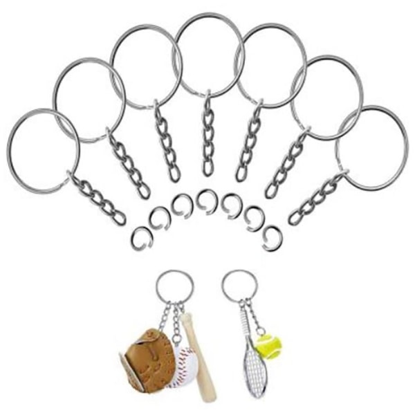 100 stk Nøkkelringer Metall Nøkkelring 100 STK 100pcs