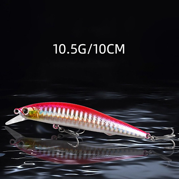 2 stk Naturtro fiskeagn Falsk fiskesluk RØD B B RED B-B