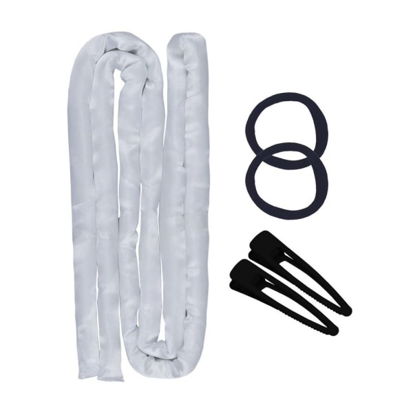 Heatless Curler Rod Curl Hair Kit HVIT WHITE